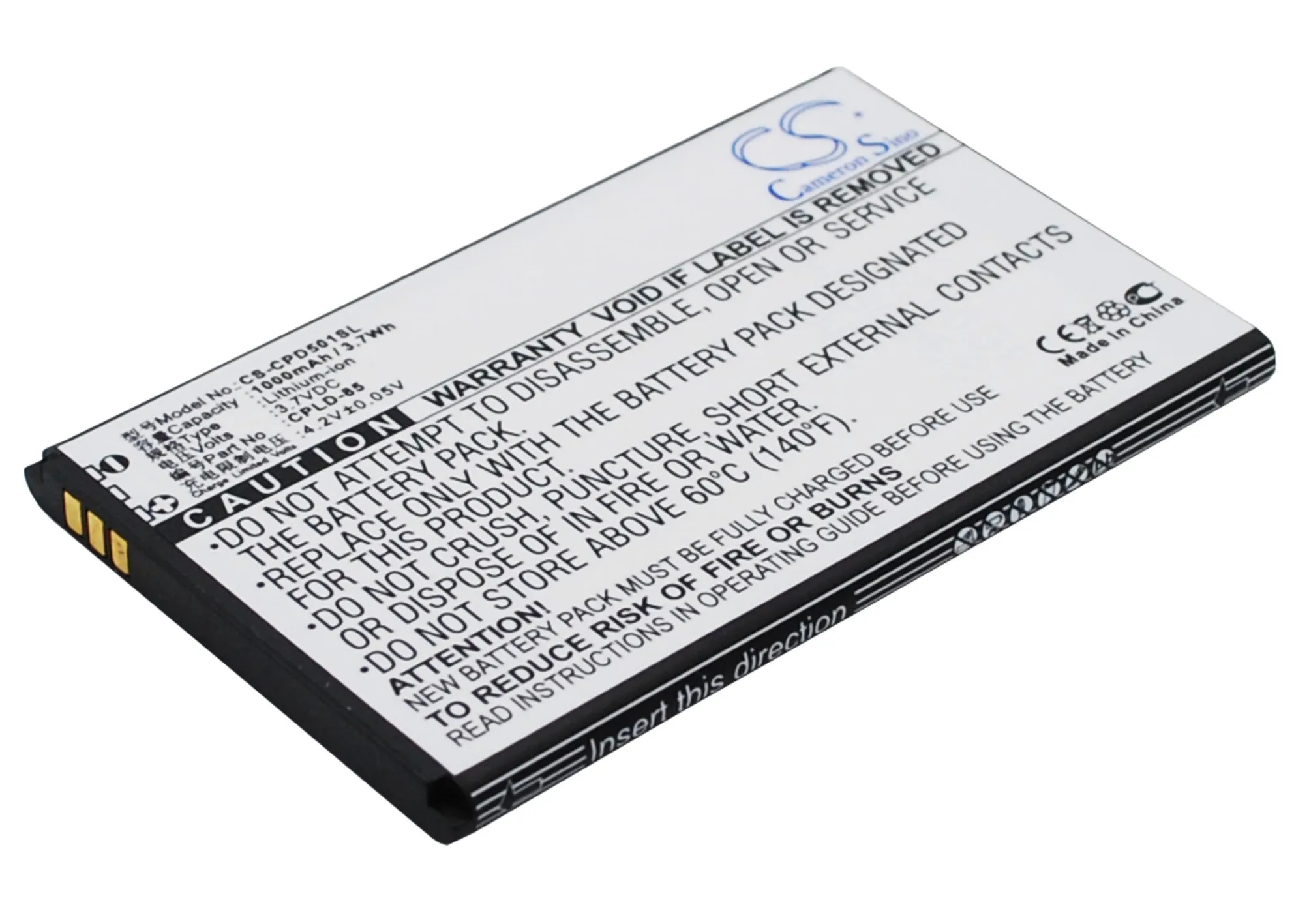 Аккумулятор Cameron Sino 1000 мАч для смартфона Coolpad 5010|Аккумуляторы мобильных