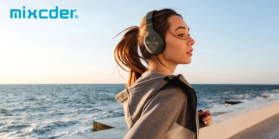 Mixcder E8 Bluetooth наушники с активным шумоподавлением на ухо Беспроводная Bluetooth гарнитура с глубоким басом с микрофоном для телефонов