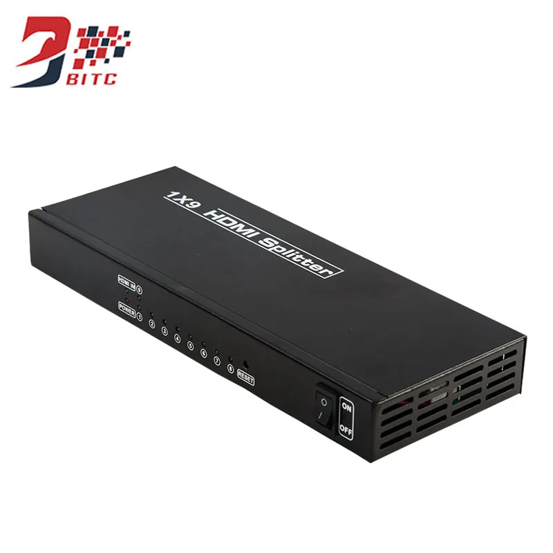 SZBITC видеостена процессор с разрешением 4 K HDMI с разветвителем 1X9 Порты и разъёмы HDMI распределяет 1 9 out для HD ТВ, DVD, ТВ, PS3, компьютер, мультимедиа