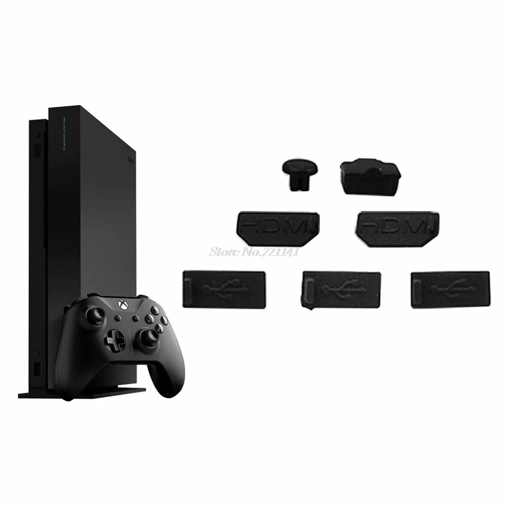 7 шт. Пылезащитная заглушка для USB крышки Xbox One X игровой консоли пыленепроницаемый