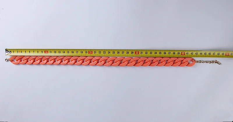 Женская акриловая цепочка массивное ожерелье чокер в богемном стиле с длинными