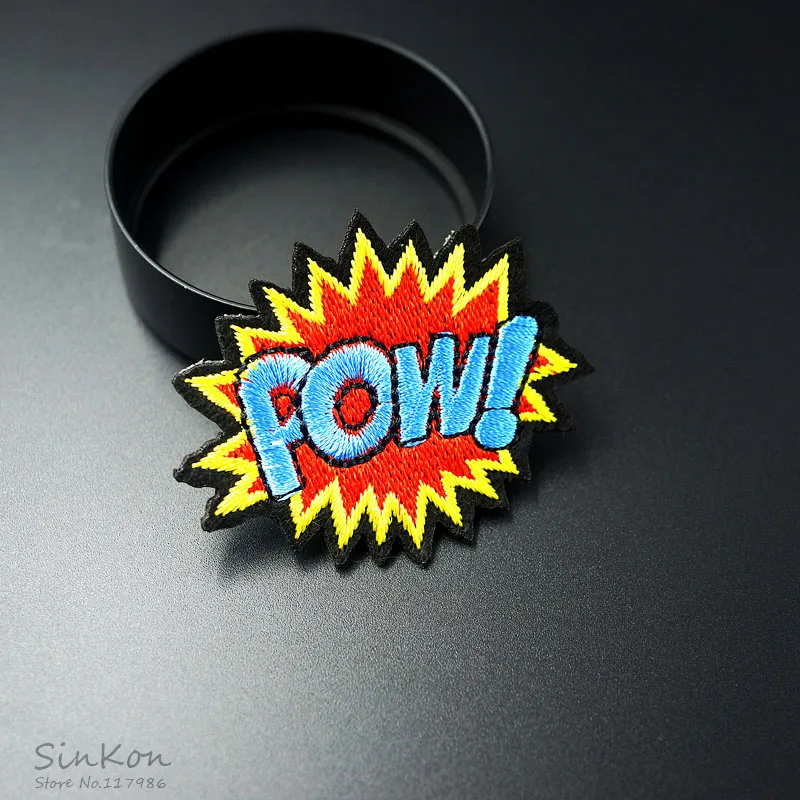 Размер POW: 4,5x5,5 см железная нашивка вышитая аппликация швейная одежда наклейки одежда аксессуары значки