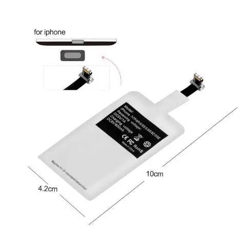 receiver for iPhone Для huawei Y9 Y6 Pro Y7 y5 зарядное устройство Беспроводная Qi зарядная площадка зарядная док-станция - Тип штекера: receiver for iPhone