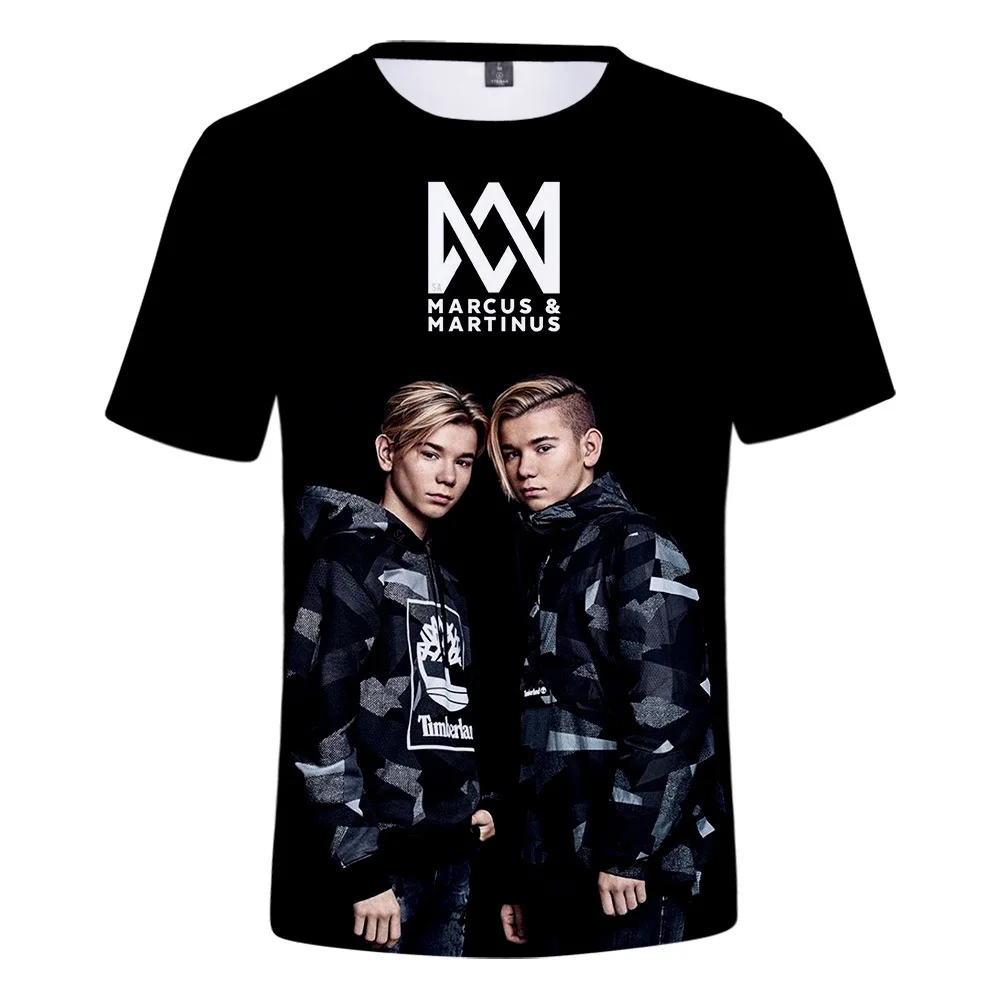 Футболка Marcus and Martinus с 3D принтом женская мужская Harajuku футболка оверсайз графикой