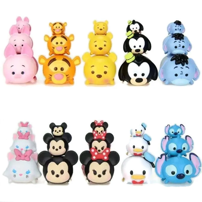 Tsum stк фигурки 30 шт./компл. Ститч Микки Минни Дональд Дак гоффи собака мари кот