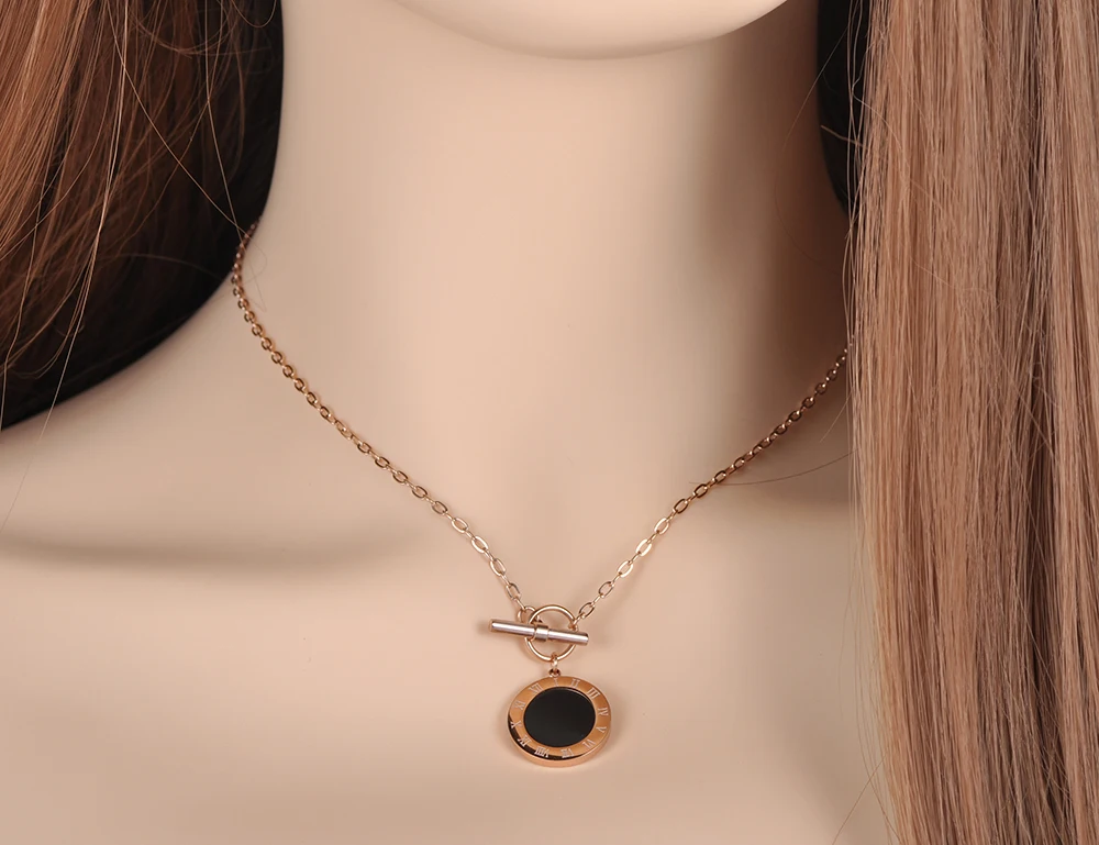 JeeMango классические ювелирные изделия из нержавеющей стали черный корпус кулон с