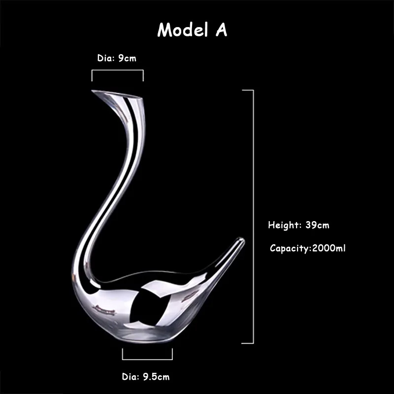 Стеклянный графин для вина чашка воды Хрустальная бутылка прозрачная фляжка в
