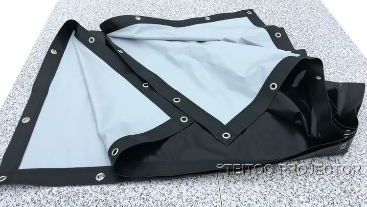 Мягкий серый черный экран для проектора с занавесом ПВХ 150 дюймов 16:9 любых 3D DLP