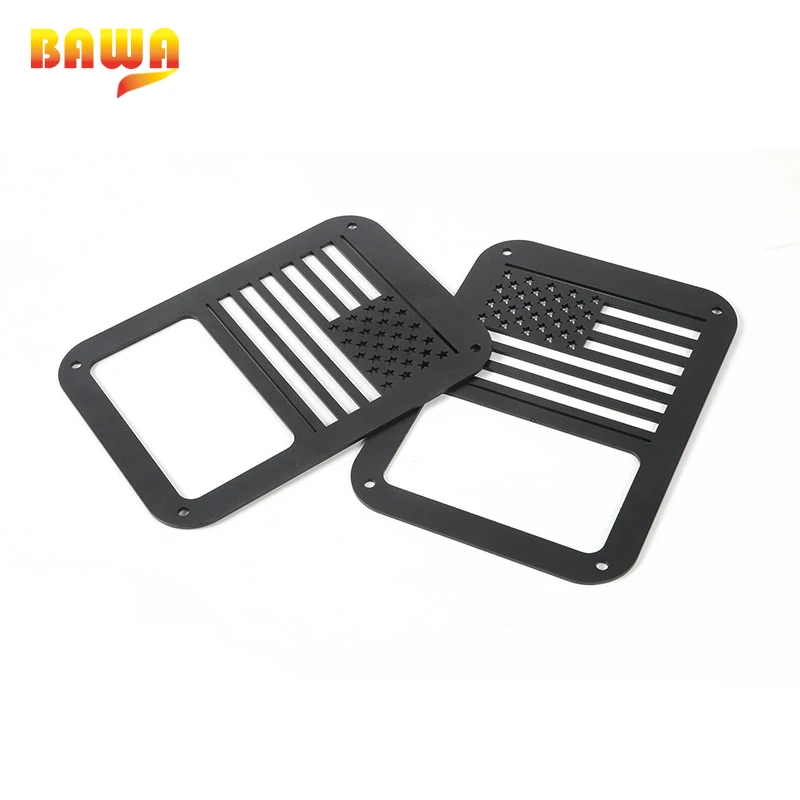 Крышка заднего фонаря BAWA крышки фар для Jeep Wrangler JK 2007 2017 защитная крышка