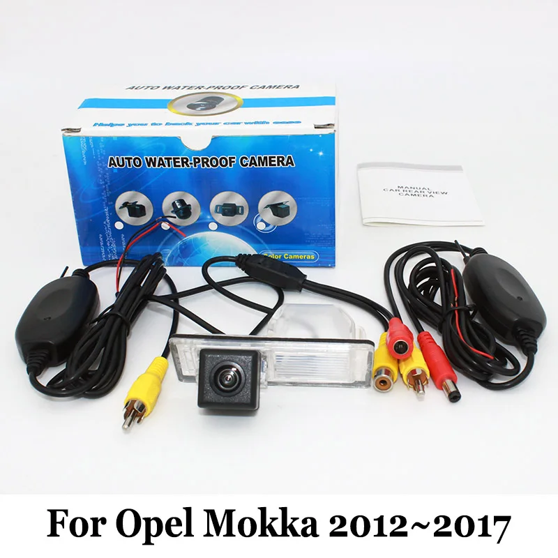 Для Opel Mokka X 2012 ~ 2017 / RCA проводной или беспроводной/HD широкоугольный объектив/CCD