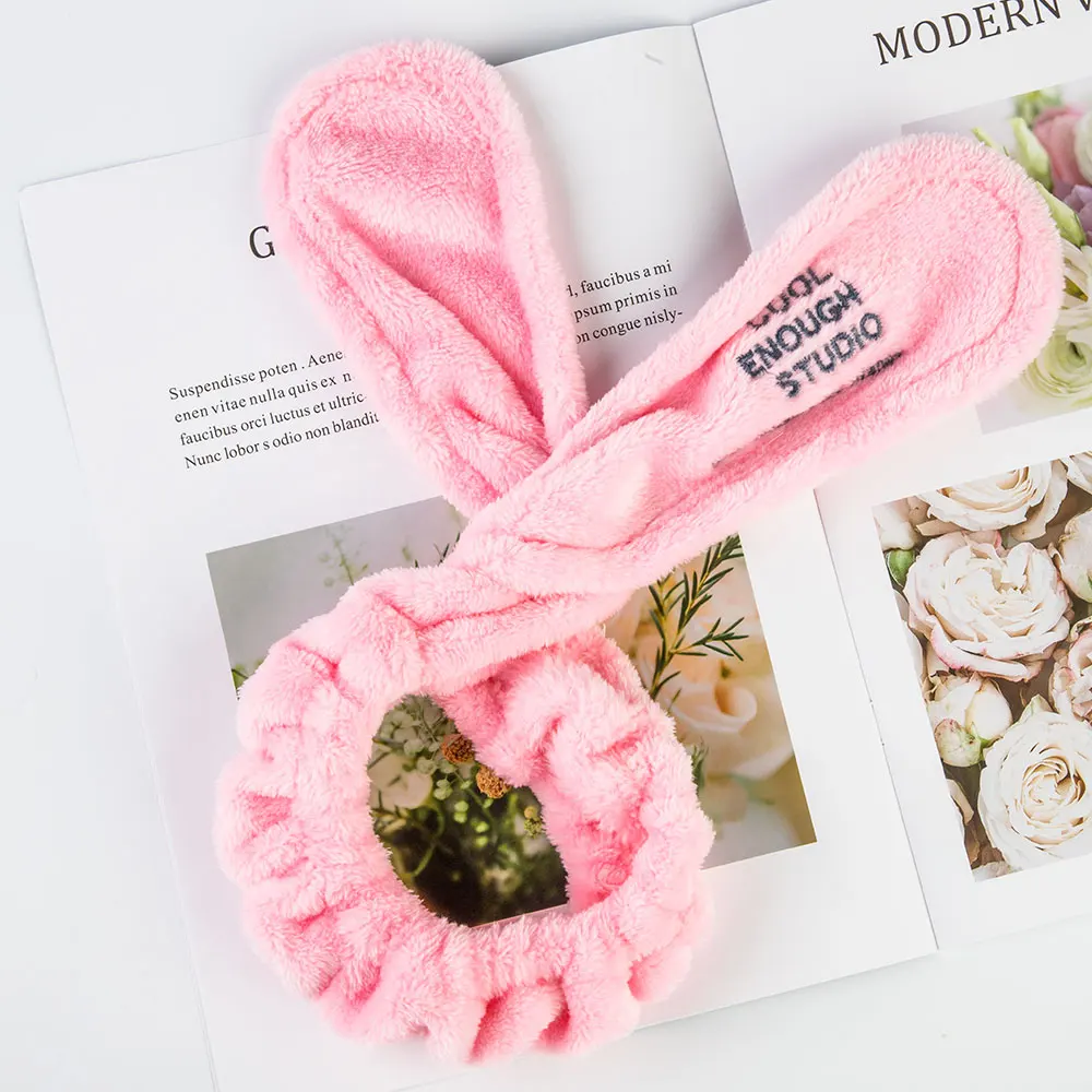 Эластичная Повязка на голову с кроличьими ушами мягкий бандаж для наращивания