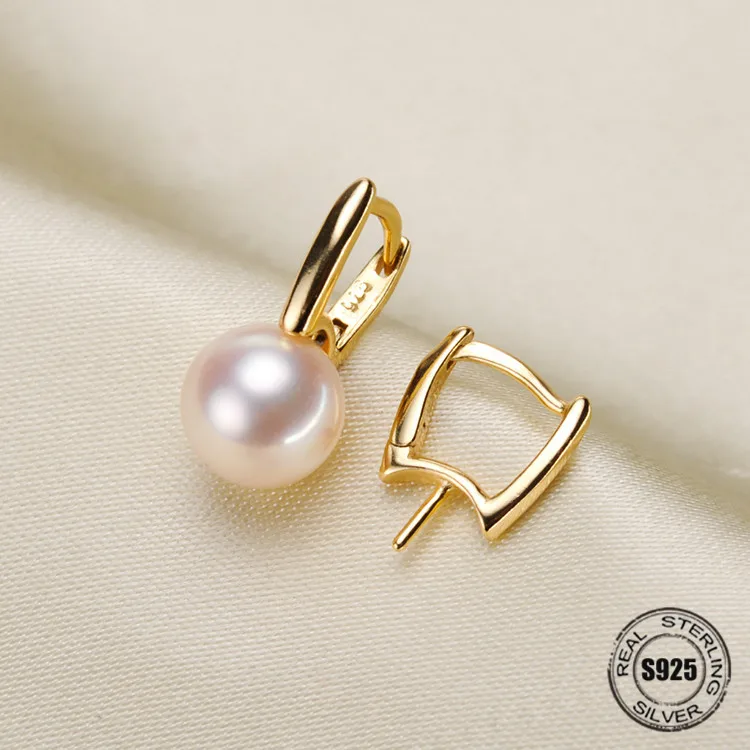 Женские серьги гвоздики из серебра 925 пробы с жемчугом|accessories earrings|earring accessoriessilver