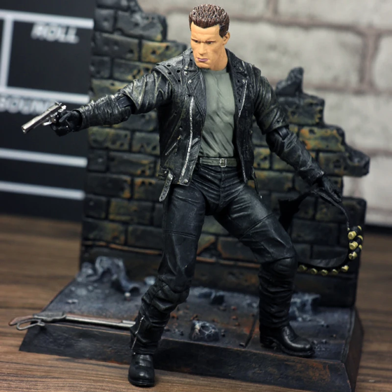 Экшн фигурка Terminator 2 T 800 масштаб 1/8 окрашенная регулируемая искусственная кукла