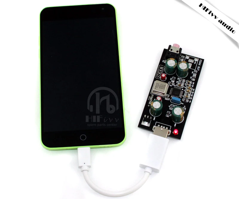 HiFi усилитель USB декодер звуковая карта компьютер внешний OTG звуковая карта PCM2706 цифровой USB ЦАП Плата