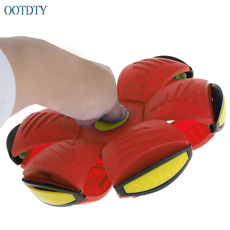 Горячий Продавать Летающий НЛО плоский бросать диск шар с светодиодный