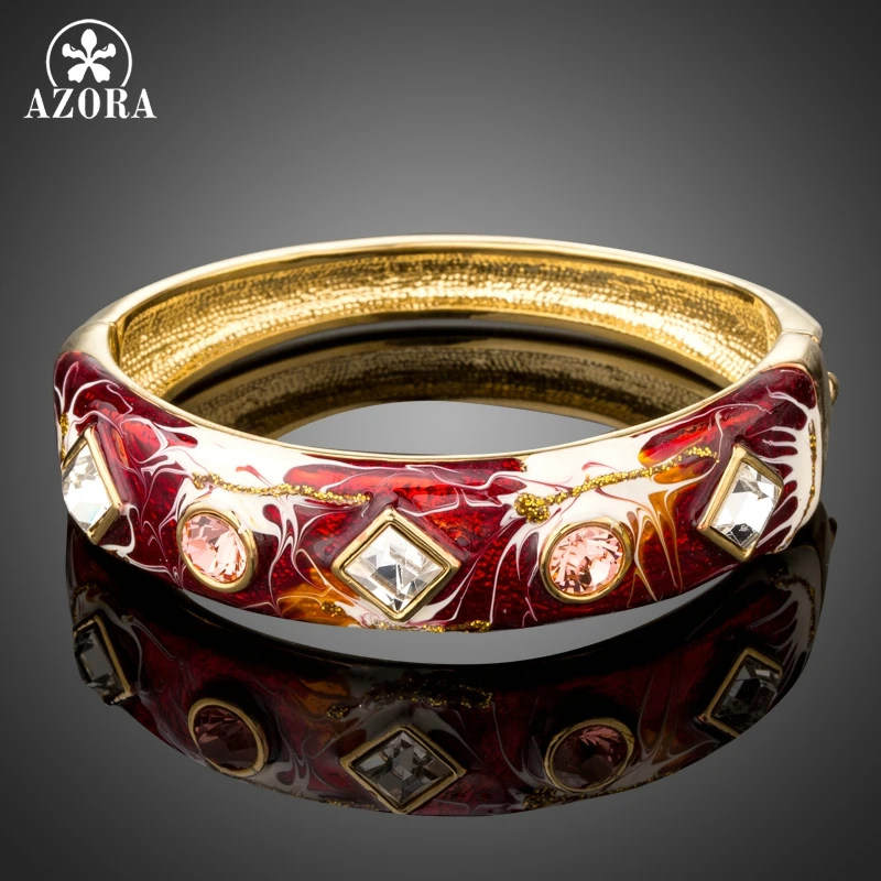 Азора модный розовый Австрийские кристаллы с рисунком в виде картины маслом