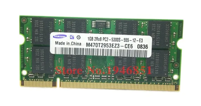 Samsung ноутбук память DDR2 1 ГБ 667 МГц PC2-5300 ноутбук ОЗУ 1 г пожизненная Гарантия