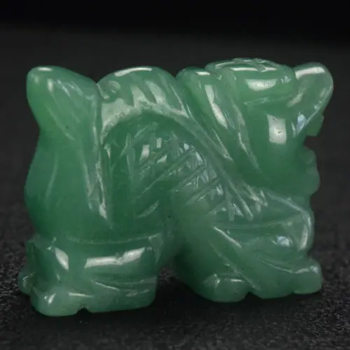 Бесплатная доставка Новый 52 мм натуральный китайский Аква нефрит резная статуя