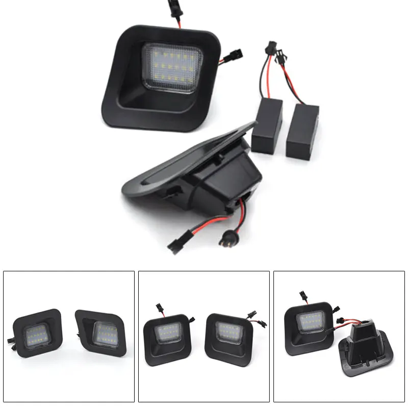 

1 Pair Car License Plate Light LED Plug and Play for Dodge RAM 1500 2500 3500 F-Best