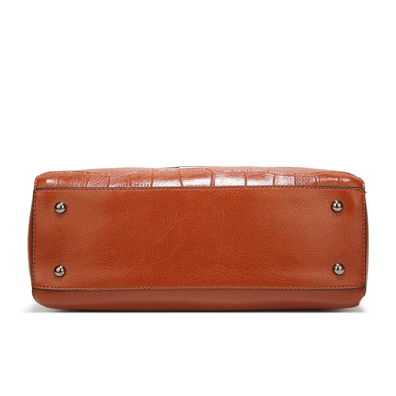 Mododiino Brand Oil Wax Lady Top-handle Bags High Quality PU Leather Handbag Women 2018 New Shoulder Bag Pure Color Tote DNV0680 | Багаж и