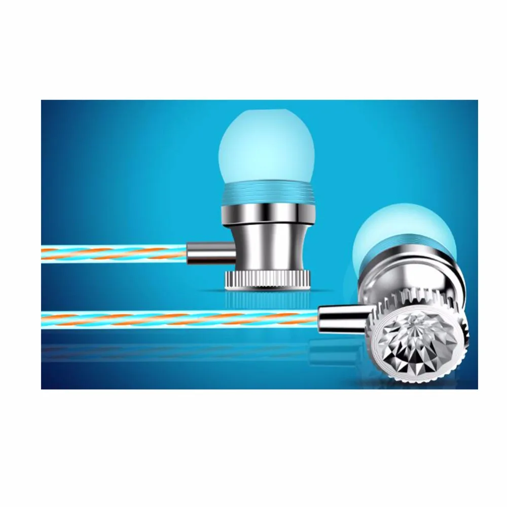 Наушники-вкладыши в форме духов кристалла с микрофоном музыкальные