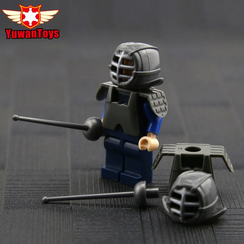 4 шт./лот 2018 Новая серия MOC ограждения блок DIY блоки кирпичи про меч воина Шлем