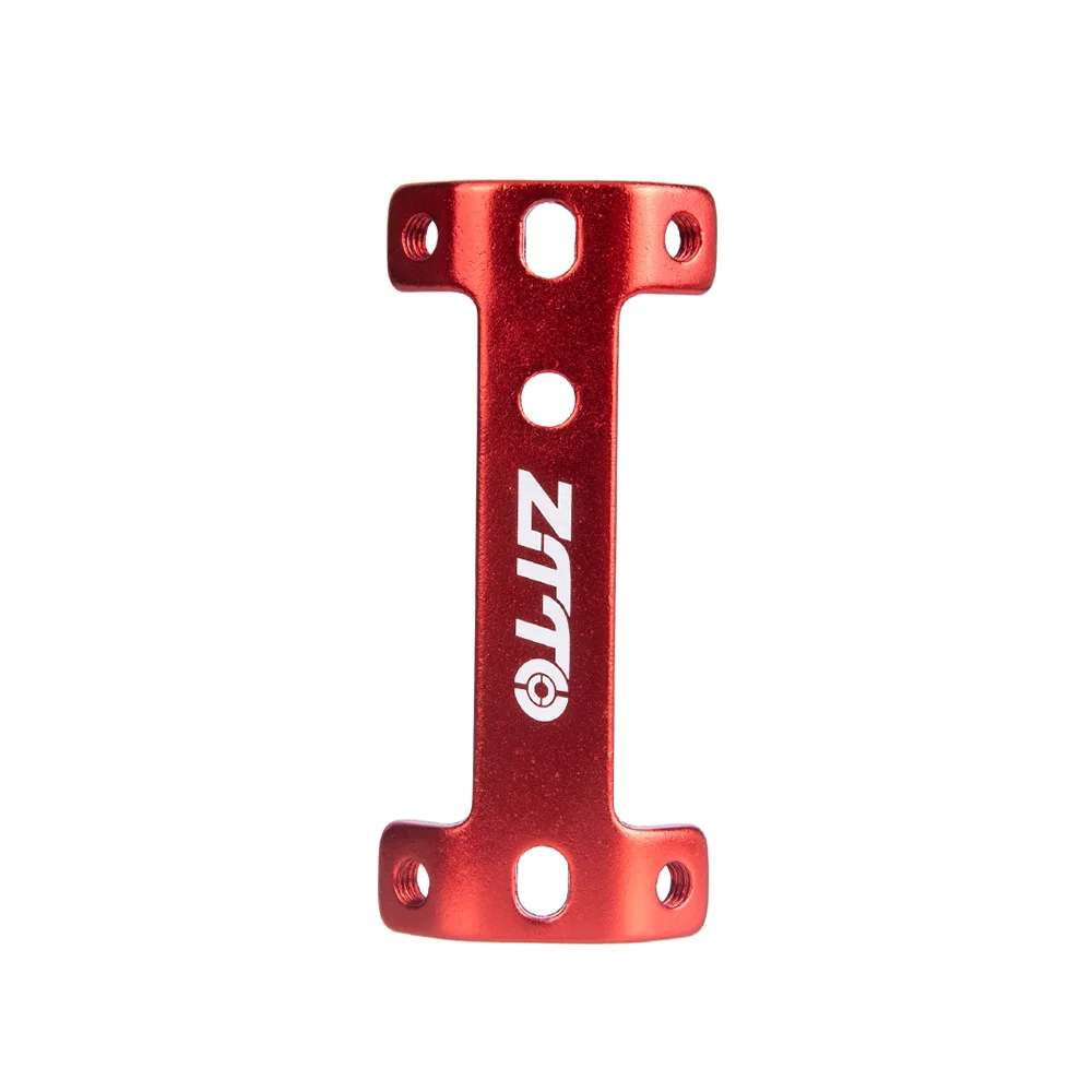 RED ZTTO MTB с двойной головкой велосипедная бутылочная клетка расширитель алюминиевый сплав горная дорога велосипедная Рама стаканчик для воды чайник держатель расширения - Цвет: RED