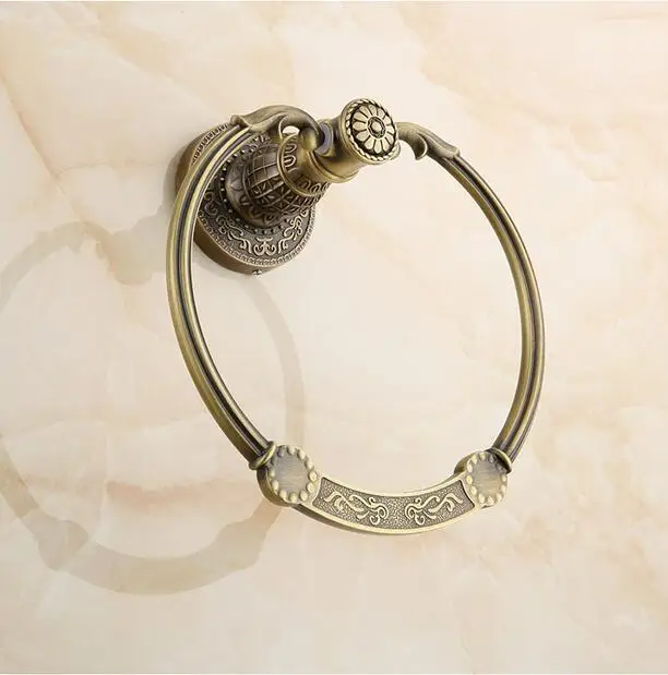 Аксессуары кольцо для полотенец держатель крепление из твердой латуни полностью