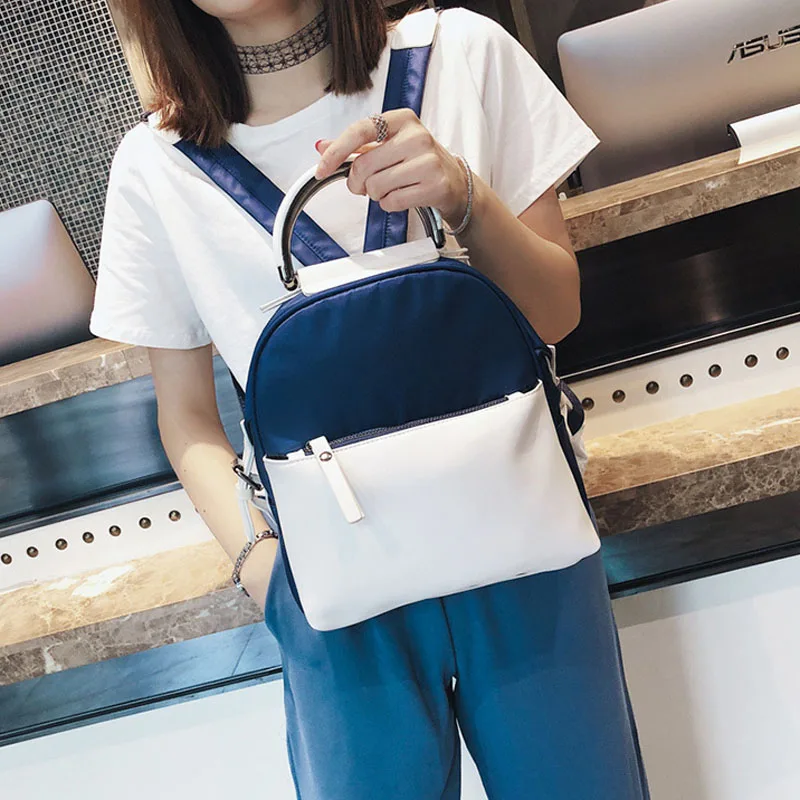 Миниатюрный женский рюкзак CASMOR с клиньями школьный ранец для девочек подростков