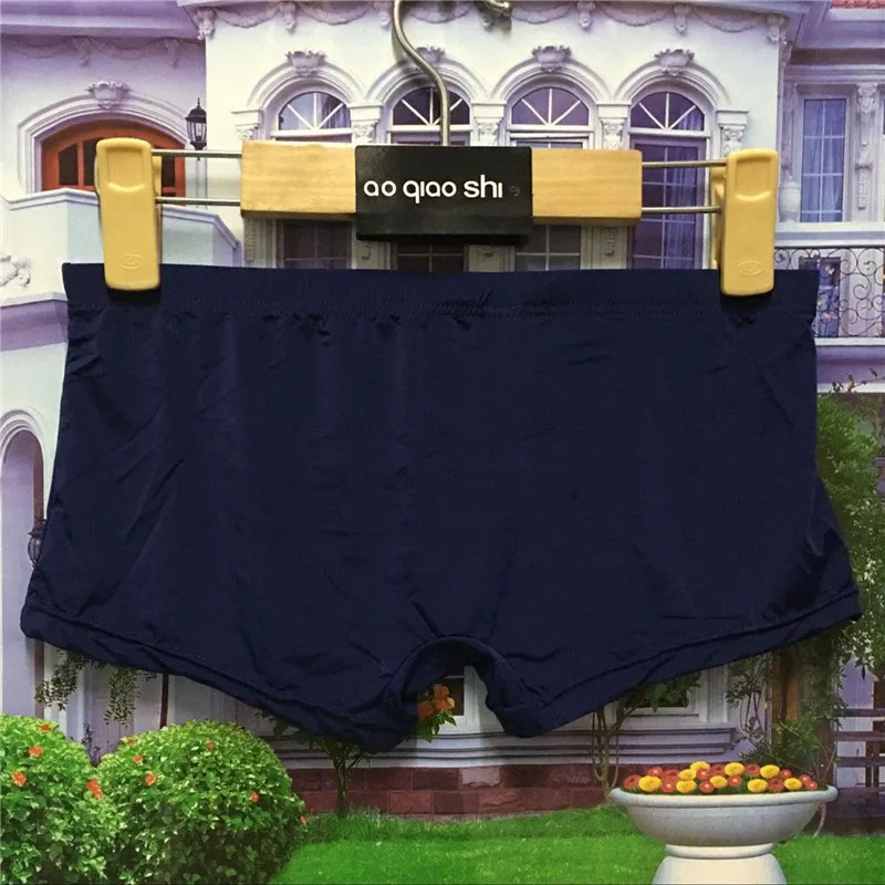 5 шт./лот сексуальное мужское нижнее белье из ледяного шелка мягкие мужские трусы