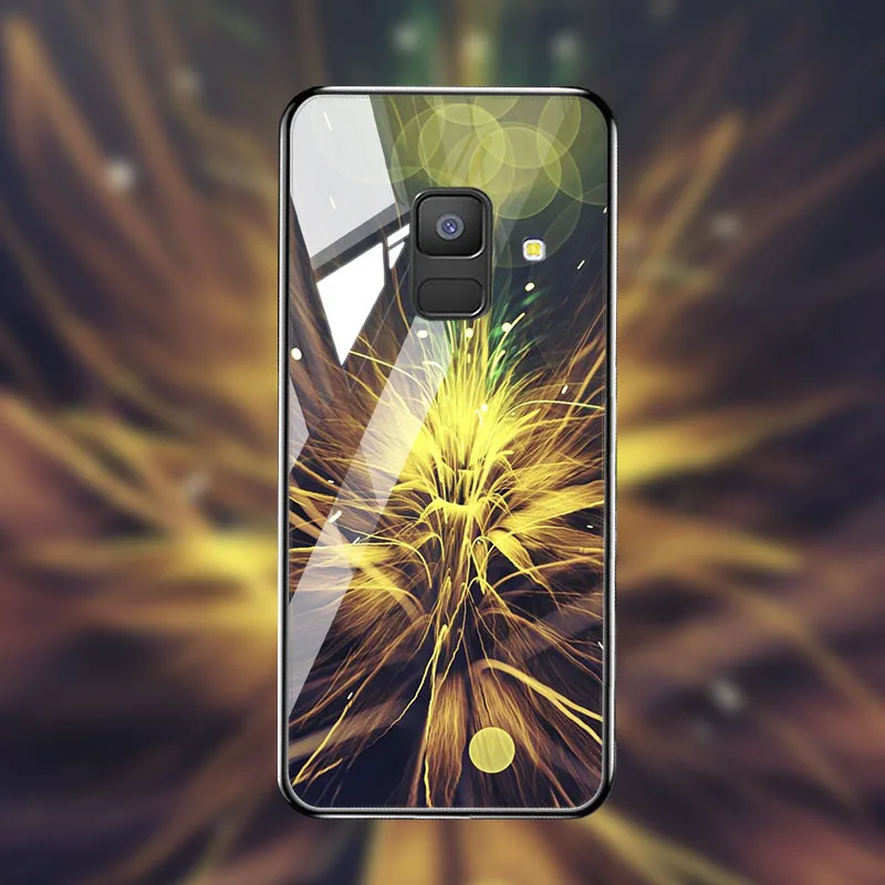 M044 Soaptree чехол из закаленного стекла для samsung Galaxy A8 A6 Plus чехол s Star Space мультфильм для samsung A8 A730F A530F чехол бампер - Цвет: M044