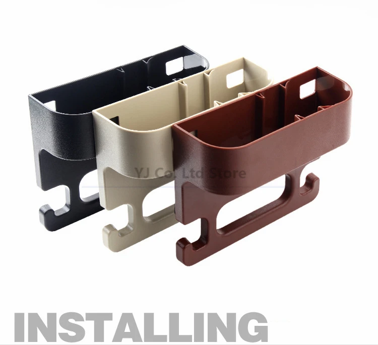 

car-styling Car Seat Gap Organizer Cup Holder Multifunction Vehicle Phone Hanging Drink Holder Seat Back Storage Box with Hook