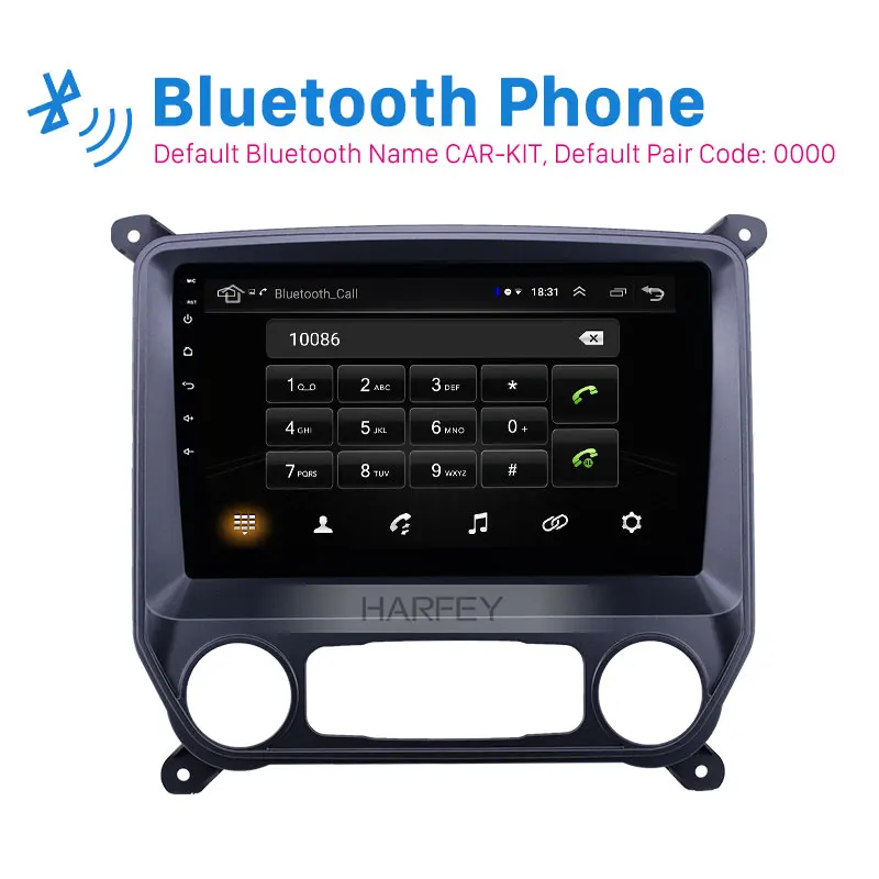 Harfey 10 1 дюймов Android 8 Автомобильный мультимедийный для chevy Chevrolet Colorado HD сенсорный экран gps навигация