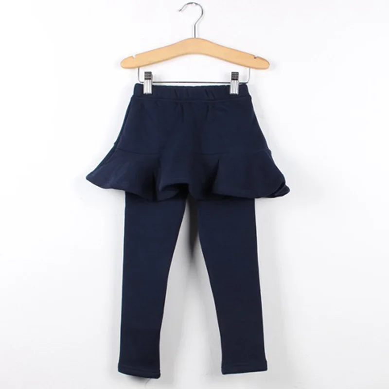 Новое поступление Зимняя юбка для девочек с леггинсами хлопковая юбка-штаны