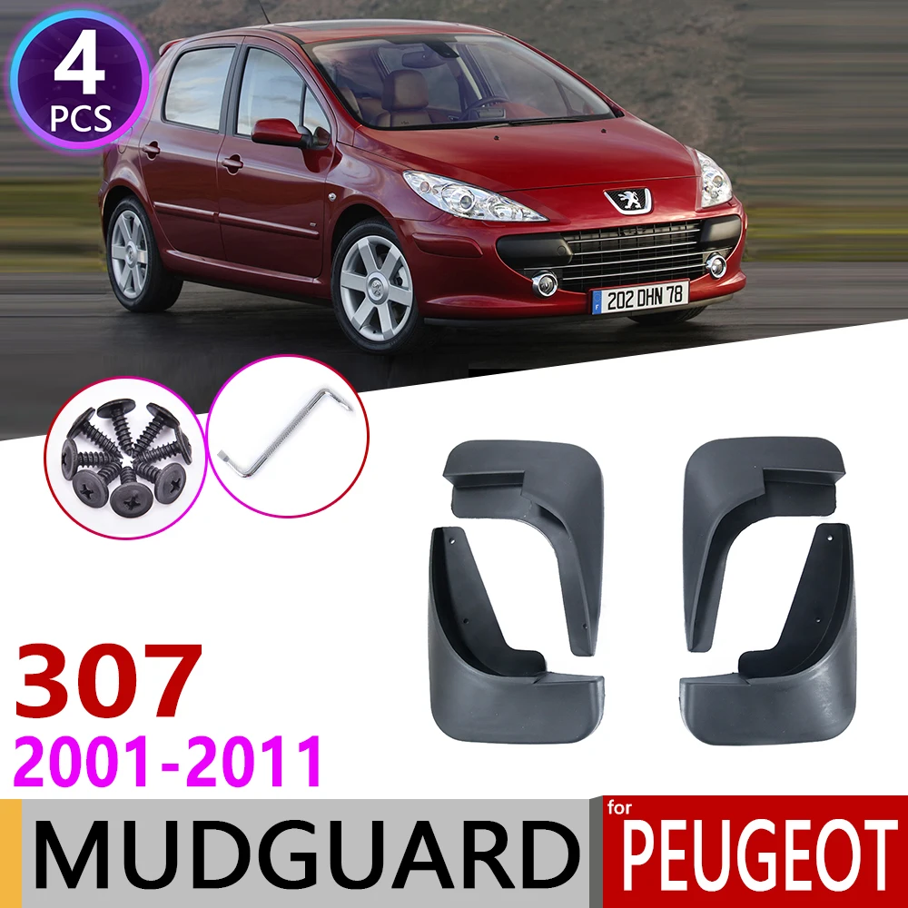 Для peugeot 307 307sw 2001 ~ 2011 брызговик крыло брызговики охранные предметы 2002 2003 2004 2005 2006