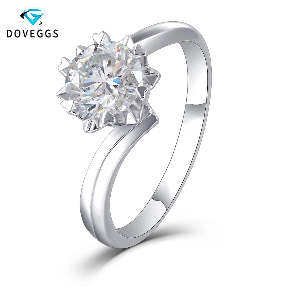 Женское Обручальное Кольцо DovEggs модное однотонное кольцо из стерлингового