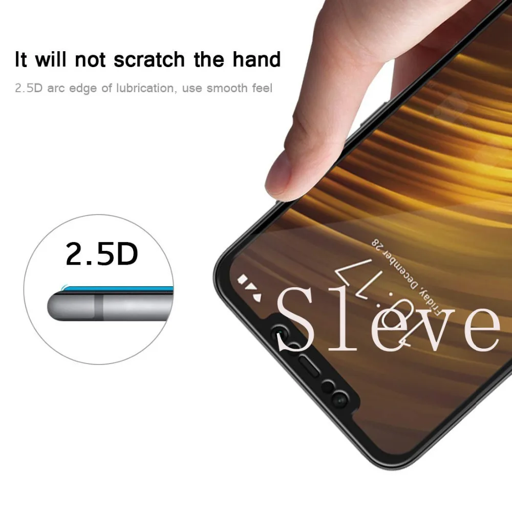 2.5D 9H Xiaomi Pocophone F1 закаленное стекло полное покрытие премиум экран протектор для 6 18