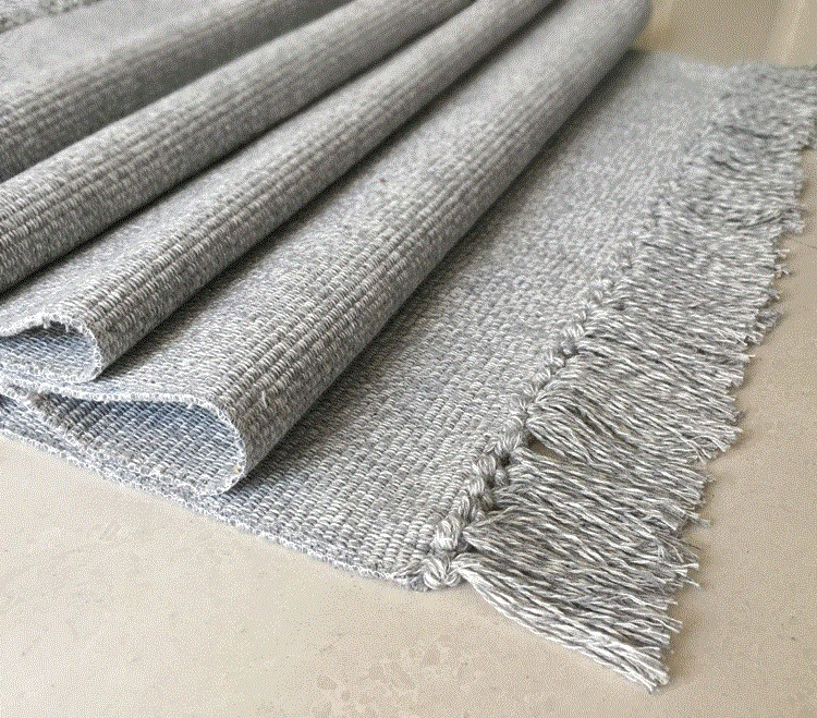 light grey WINLIFE хлопковое Смешанное волокно ковры декоративные коврики для гостиной/спальни входная дверь прикроватные коврики моющиеся коврики - Цвет: light grey