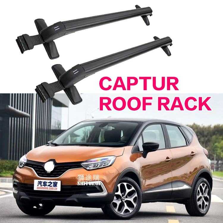 Автомобильная багажная стойка, перекладина, багажник на крышу для RENAULT captur 5 дверей 2013+ SUV нагрузка 150 кг светодиодный бар
