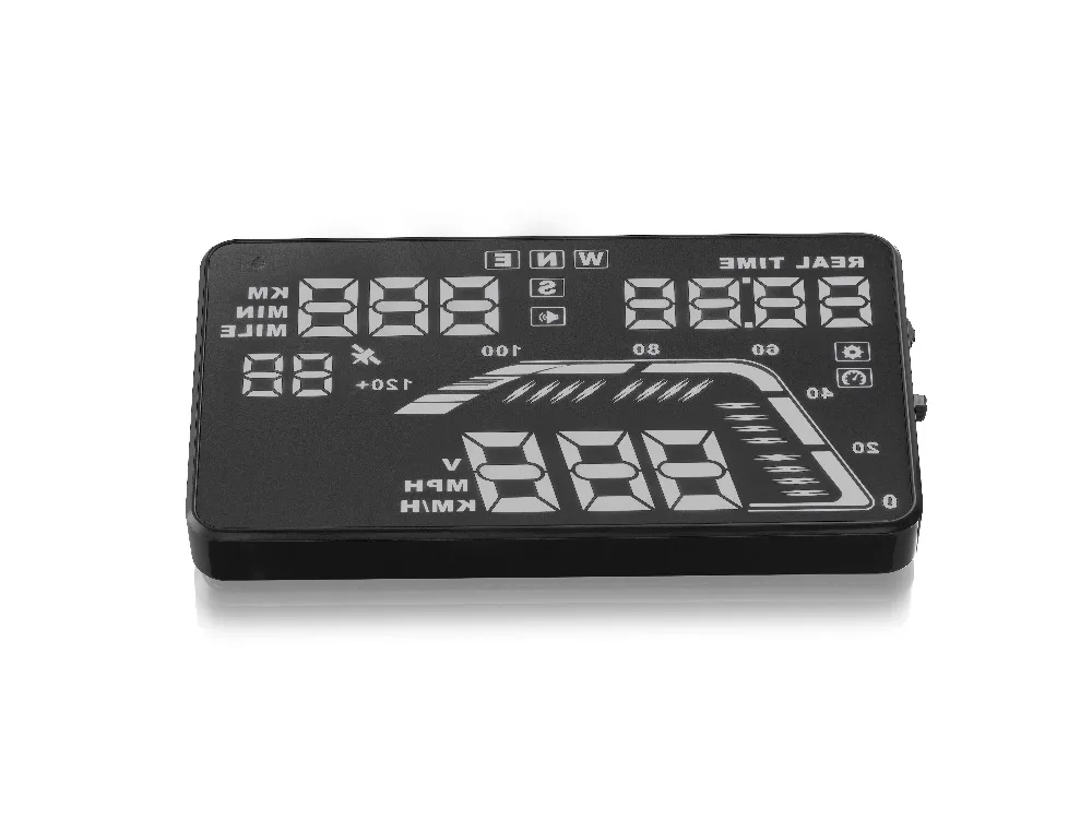 Дешевые 5 ''экран дисплей автомобиля HUD компас с gps головы вверх системы