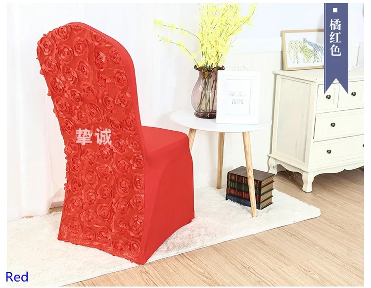 Чехол на стул из спандекса с вышивкой|rosette chair covers|spandex coverchair cover |