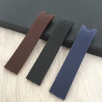silicone strap watch tape accessories black brown blue 20 mm for ulysse nardin strap arc mouths