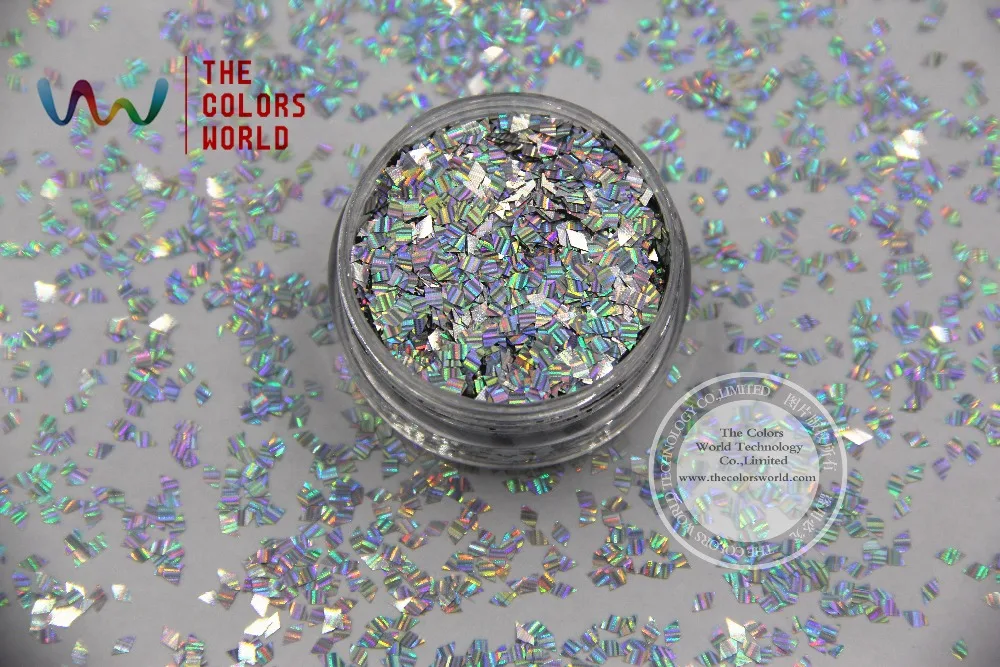 TCA100L в полоску лазерный Серебряный Цвет Алмазная форма 2 мм размер блестящий