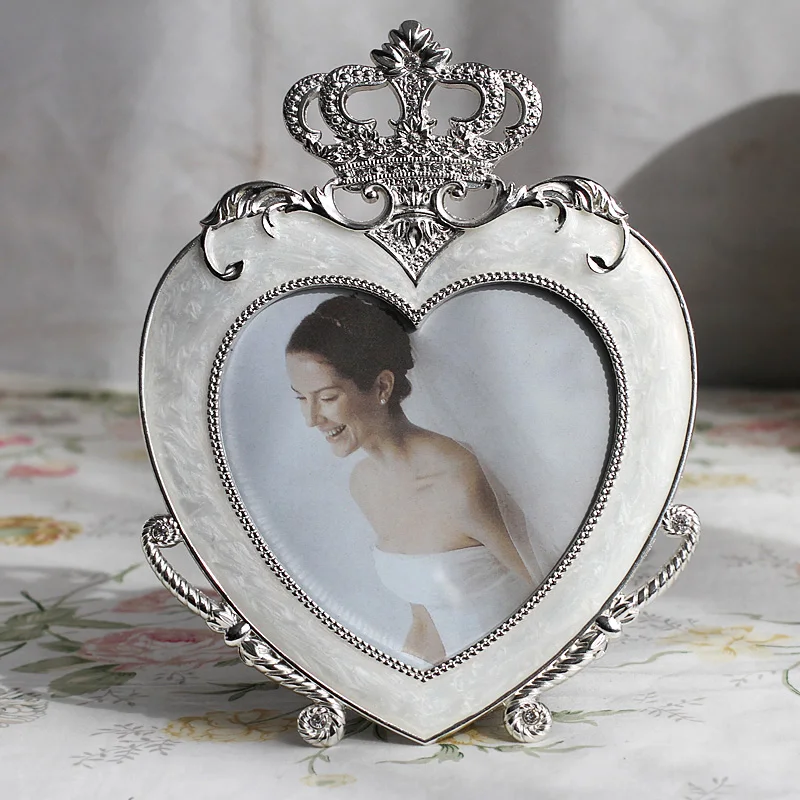5 дюймов металлические Висячие рамки для фотографий свадебный стол корона в