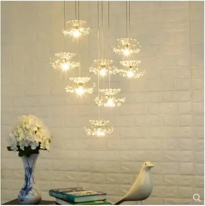 Фото Дизайнерская люстра с цветами креативная декоративная лампа для спальни