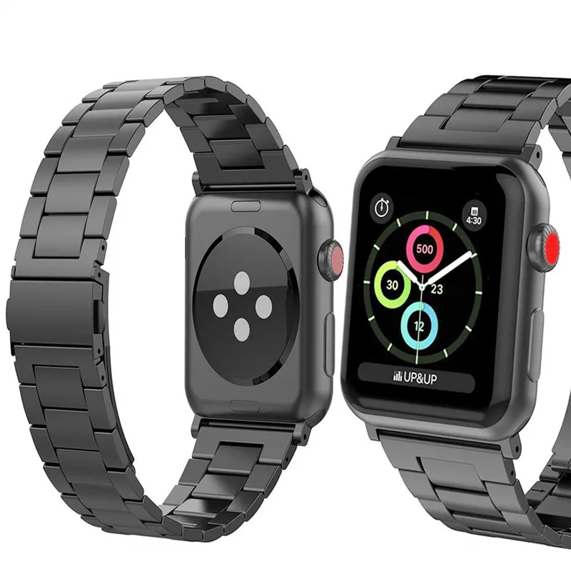 Ремешок для часов Apple Watch Band 44 мм 42 металлический браслет из нержавеющей стали iWatch