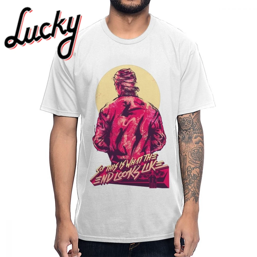 Мужская футболка с круглым вырезом и горячей линией винтажная мягкая La Camiseta