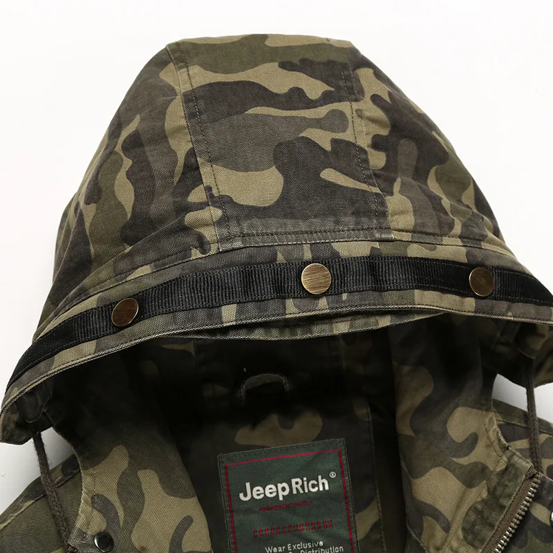 Мужская камуфляжная куртка с капюшоном армейская тактическая хлопковая в стиле