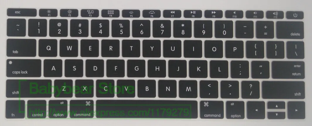 Английская клавиатура Обложка для MacBook 1" США ANSI клавиатура протектор для Mac book Retian 12" Air 12 дюймов