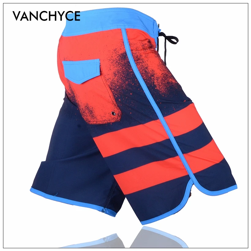 VANCHYCE Мужские шорты пляжные бермуды короткая быстросохнущая Серебряная доска для